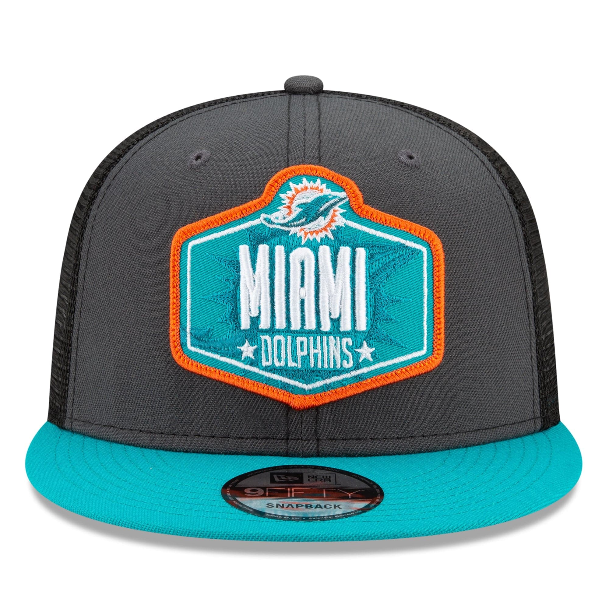 Miami Dolphins New Era 2021 NFL Draft 9FIFTY Snapback Hat Graphite