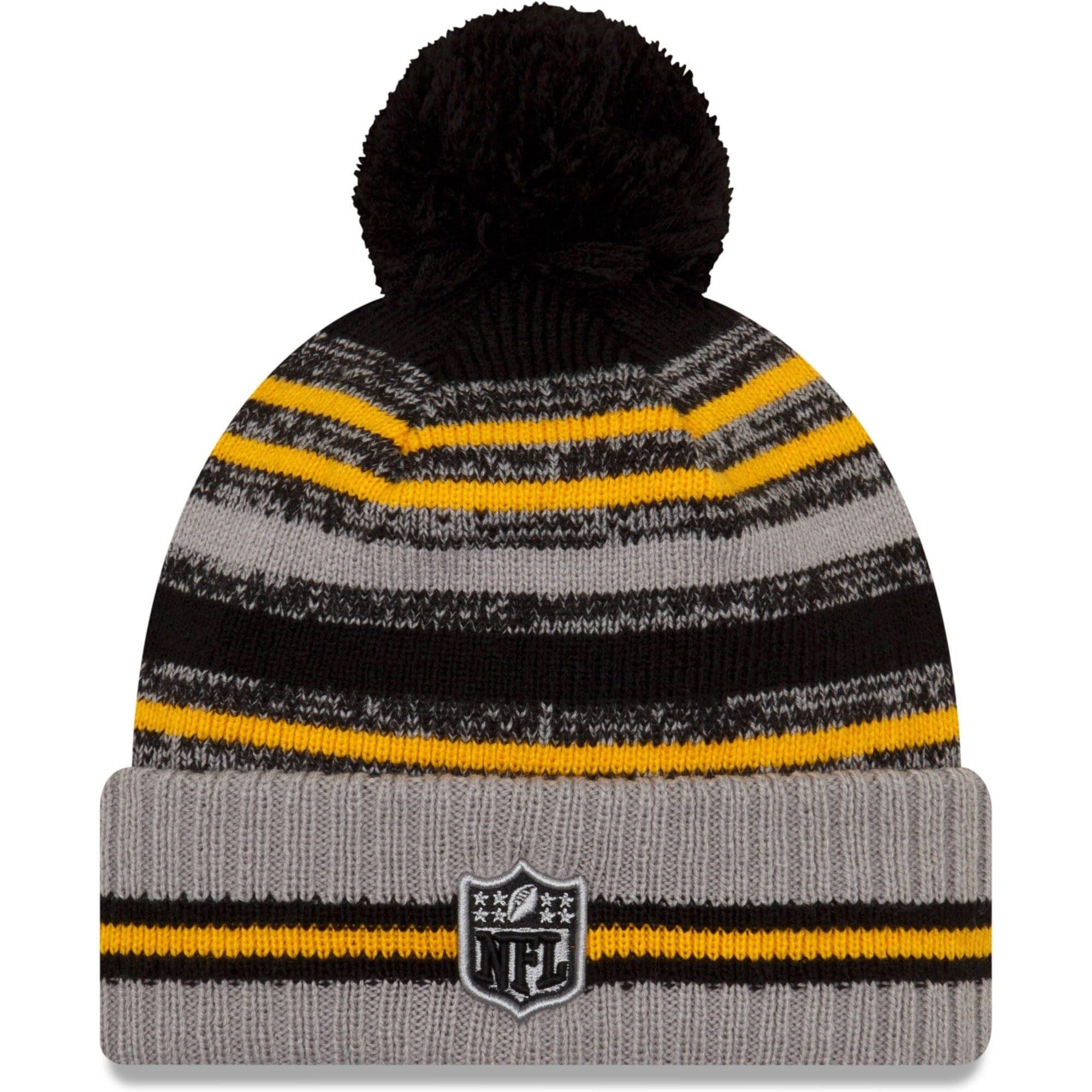 grey steelers beanie