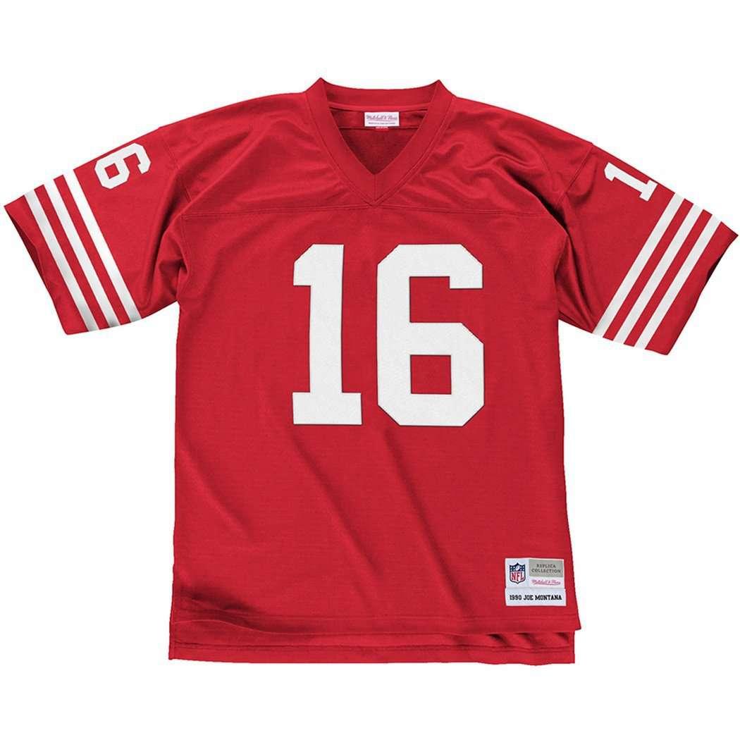 San Francisco 49ers Mitchell & Ness 1989 Joe Montana Long Sleeve Crew - Mens