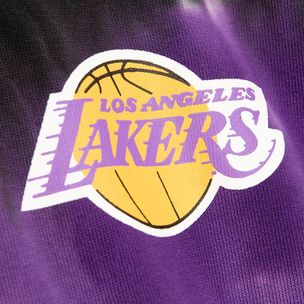 Los Angeles Lakers Mitchell & Ness NBA Tie Dye Hoodie Jumper - Purple ...