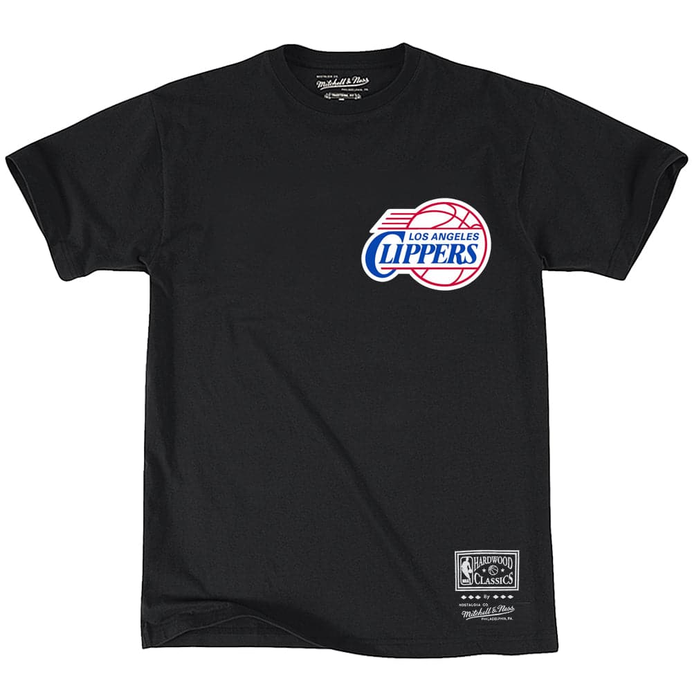 Los Angeles Clippers Mitchell & Ness NBA Retro Repeat T-Shirt - Black ...