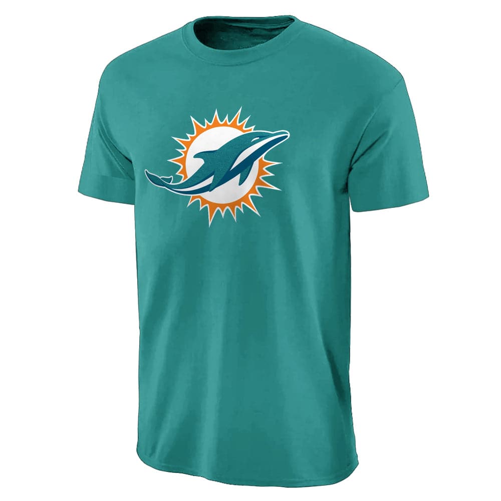 Miami Dolphins NFL Team Apparel Prism Logo T-Shirt - Aqua | US Sports ...