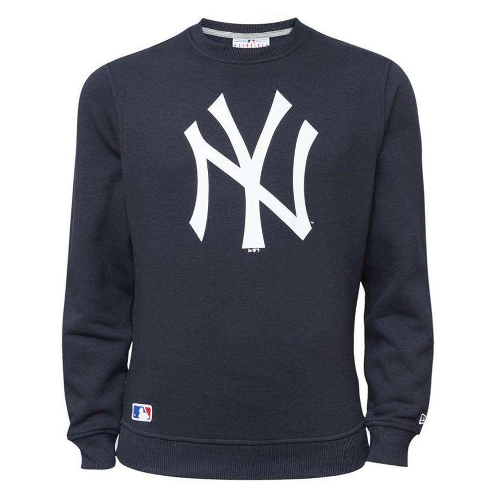 New York Yankees New Era MLB Team Logo Crew Jumper - Navy | US Sports ...