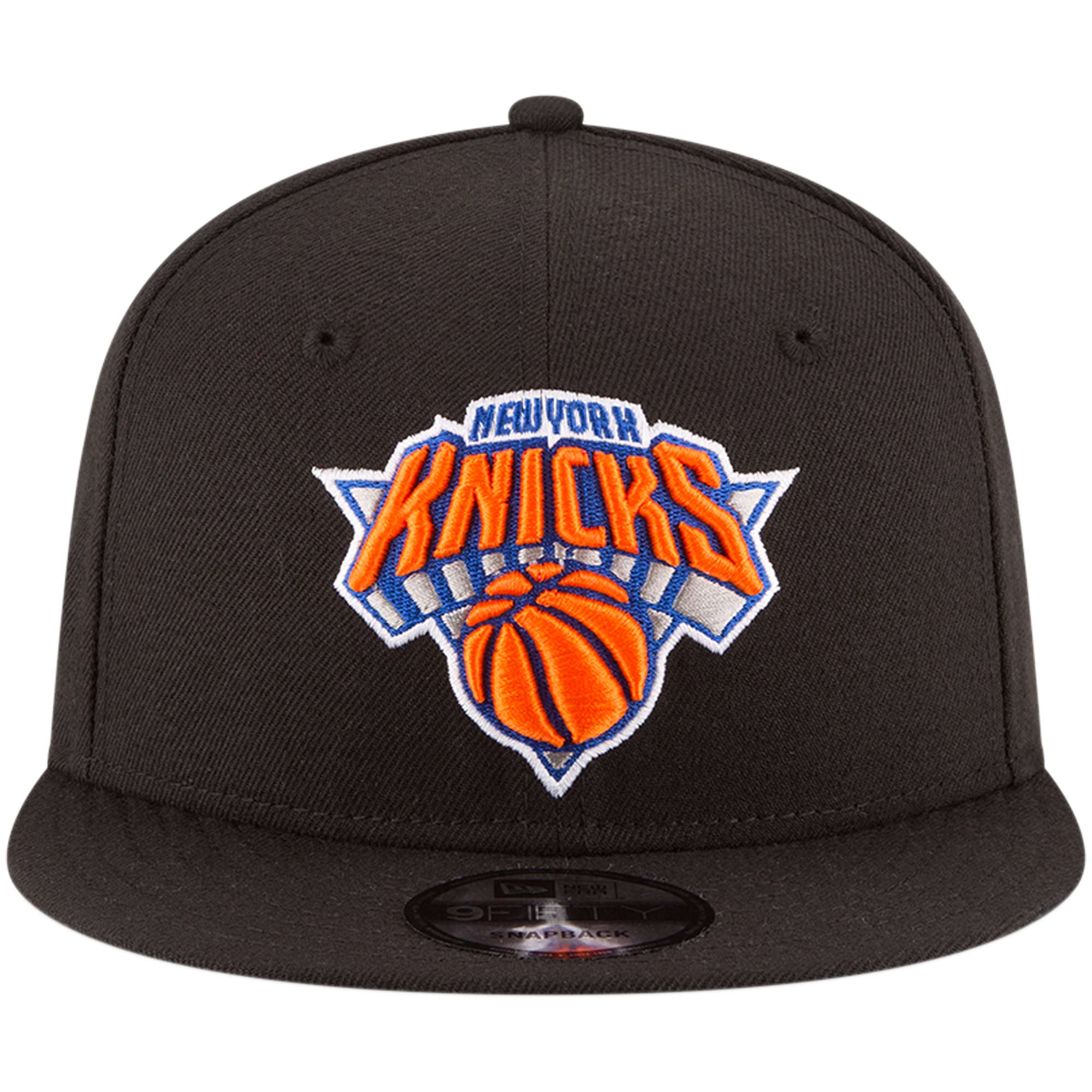 New York Knicks New Era NBA Team Colour 9FIFTY Snapback Hat - Black ...