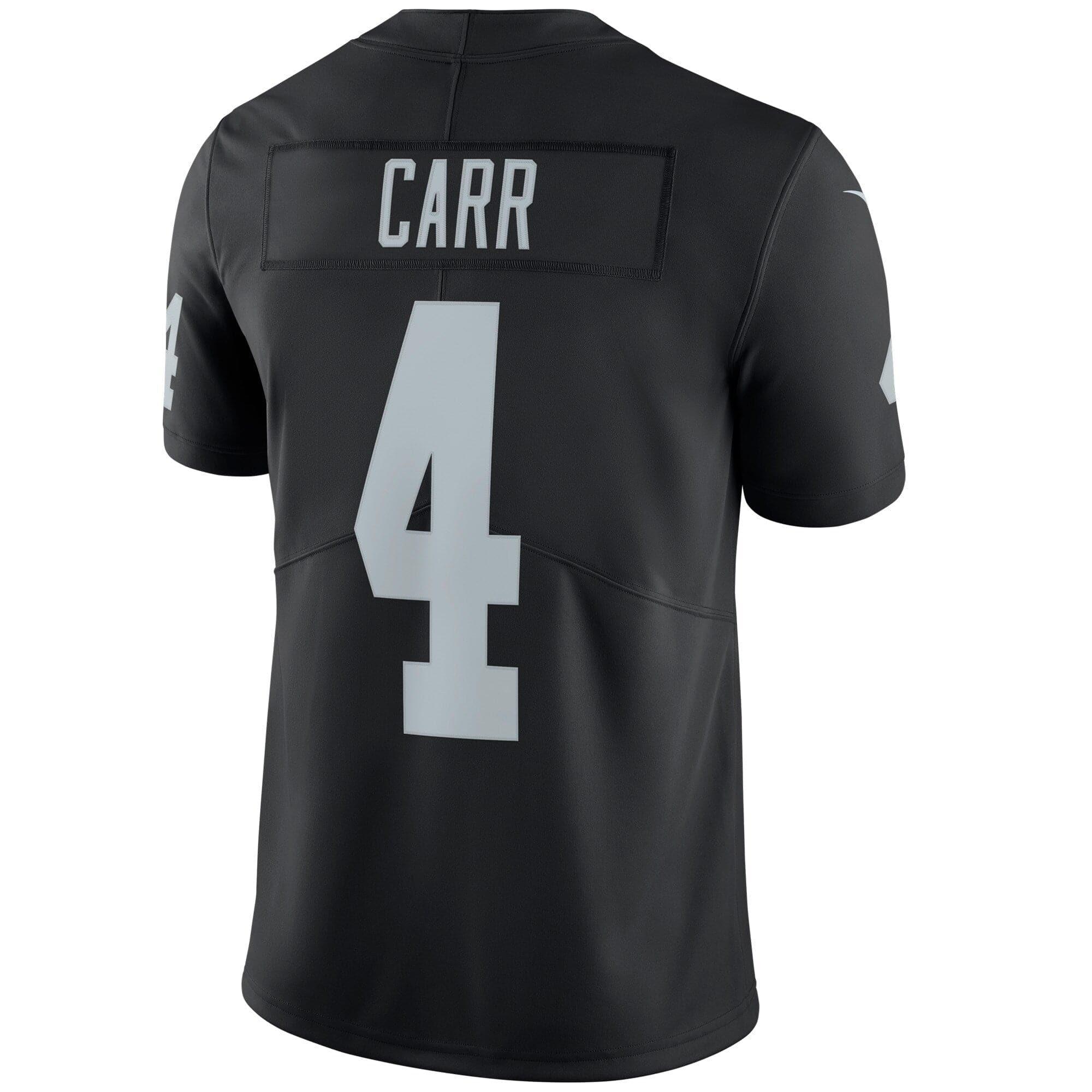 Derek Carr Las Vegas Raiders Nike NFL Vapor Limited Jersey - Black | US ...