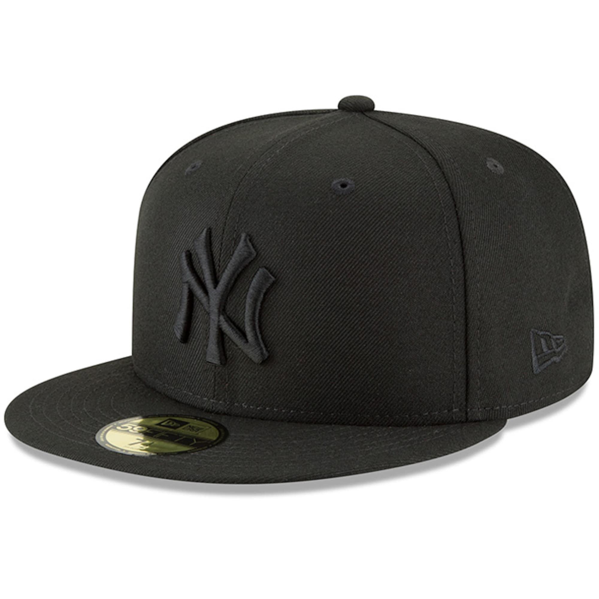 all black yankees hat