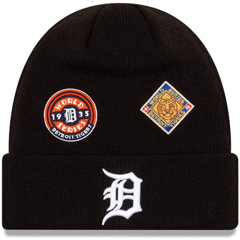 Detroit Tigers New Era MLB All Over Champions Cuffed Knit Beanie Bla