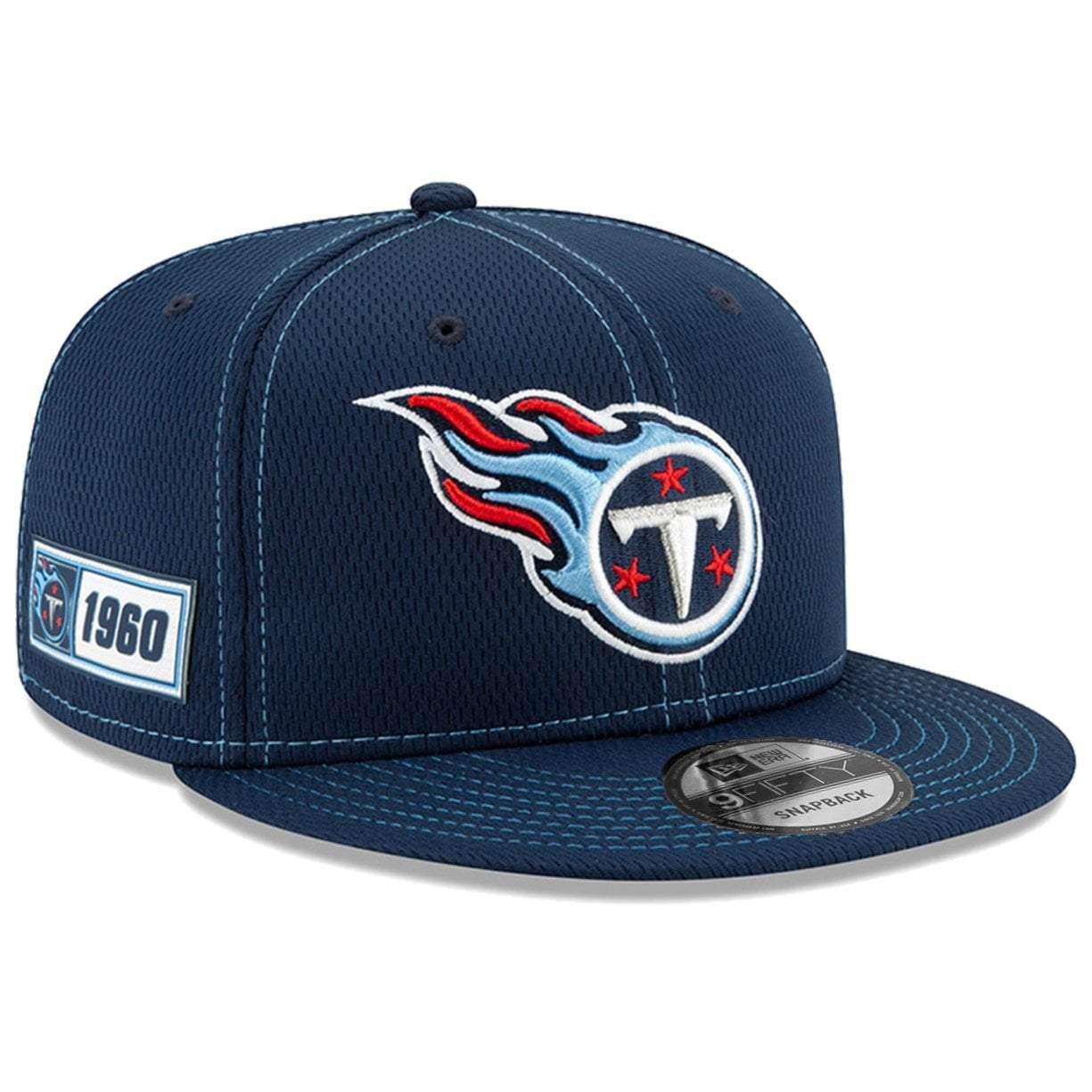 Tennessee Titans New Era 2023 NFL Training Camp Light Blue 39THIRTY Flex Fit Hat, S/M / Light Blue