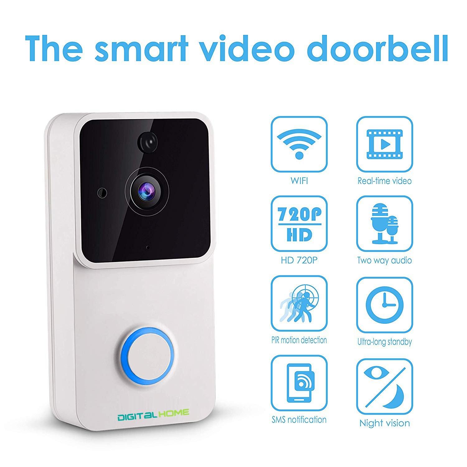 DigitalHome Smart WiFi Video Doorbell 