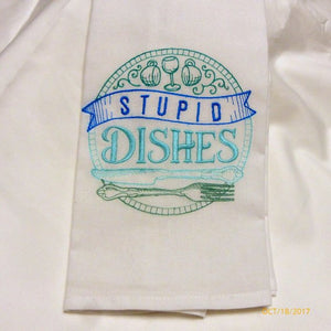 embroidered towels