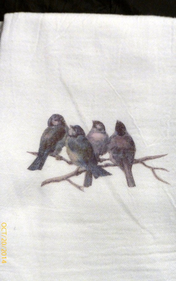 bird dish towels