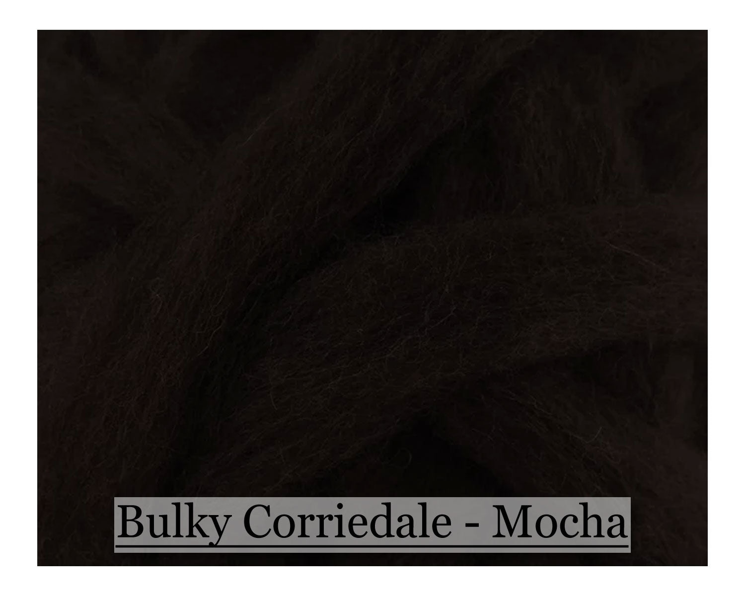 Mocha - Corriedale Wool Roving - Corriedale Wool Sliver - 16oz