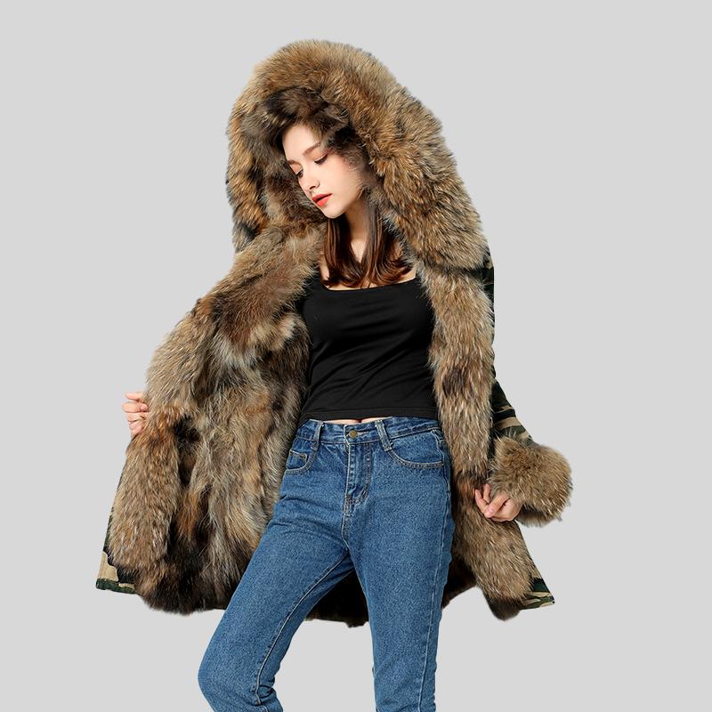 racoon fur collar