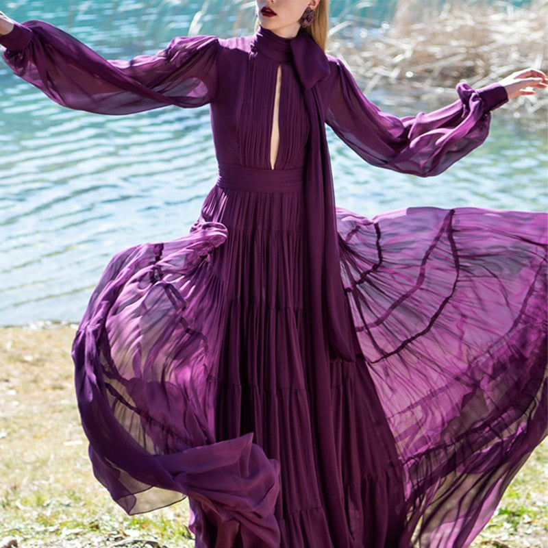 purple vintage dresses