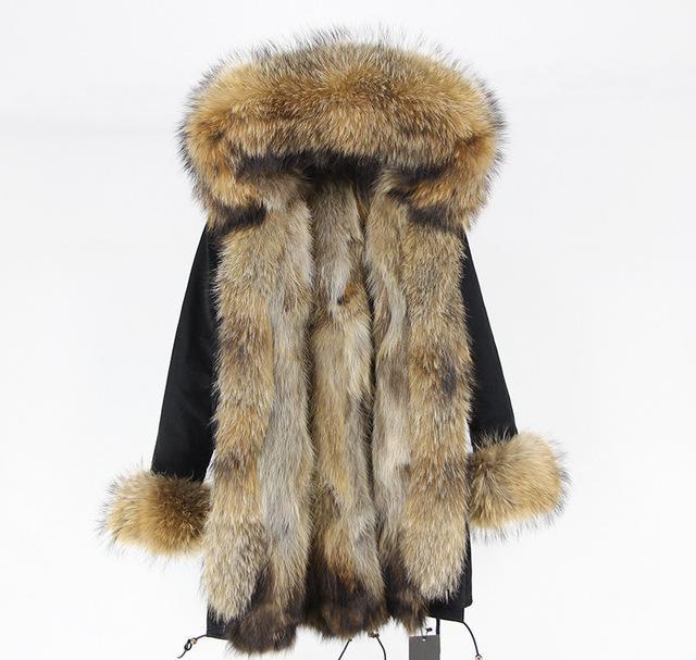 racoon fur collar