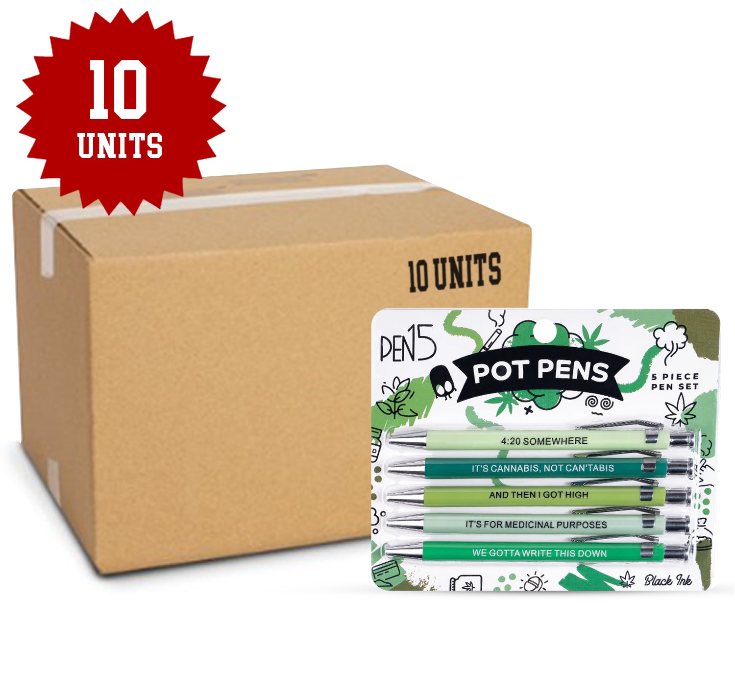 Cat Pens, 10 pc – Offensive Crayons