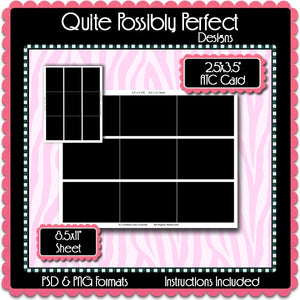 2 5x3 5 Atc Card Template Instant Download Psd And Png Formats Temp9 Kooky Cat S Creations