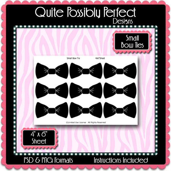 small bow tie template instant download psd and png formats temp246 kooky cat s creations