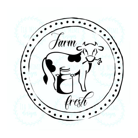 Download Farm Fresh Cow Svg Digital Download File