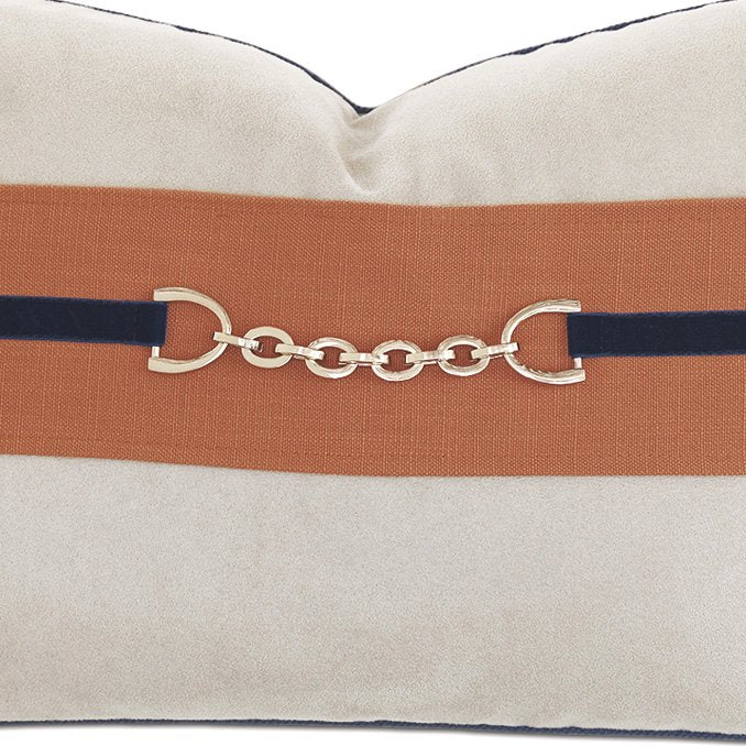 Horseshoe Lumbar Pillow – Stylish Equestrian