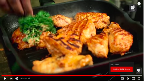 How to make peri peri chicken - baster the marinade with parsley on chicken