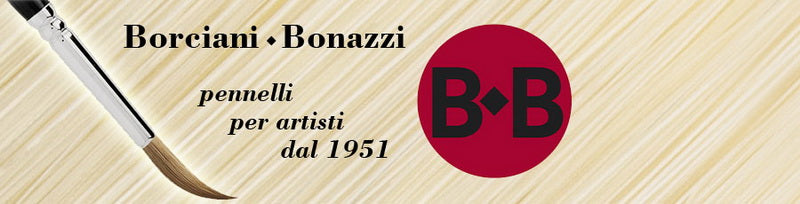 Borciani Bonazzi Series 4 Πινέλο Ζωγραφικής Πλακέ Για Λάδια & Ακρυλικά Μακριά Λαβή