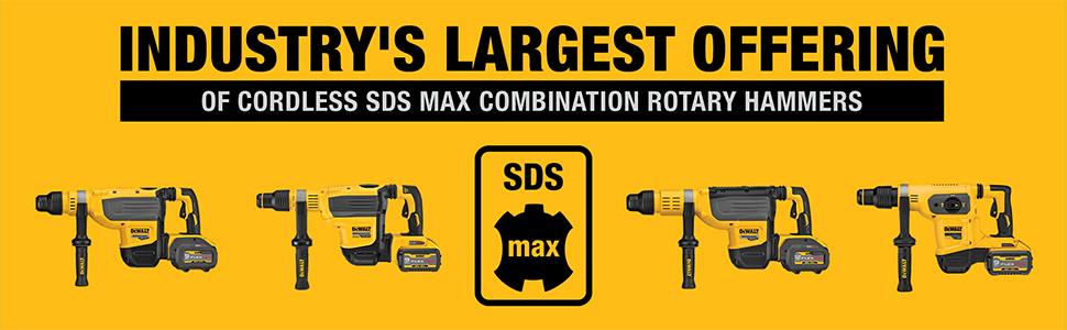 Dewalt DCH733X2 Brushless 54V SDS Max Σκαπτικό Κατεδαφιστικό Πνευματικό Πιστολέτο 2 Μπαταρίες 9.0Ah | Dagiopoulos.gr