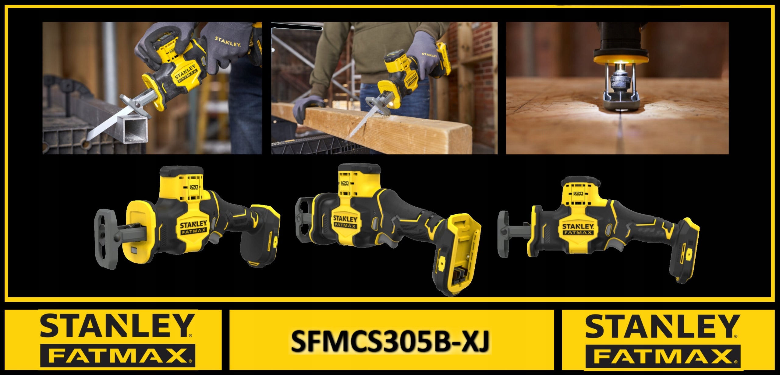 Stanley SFMCS305B Fatmax®20V Σεγάτσα Μπαταρίας 18V SOLO | dagiopoulos.gr