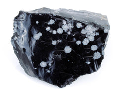 pedra de obsidiana de floco de neve