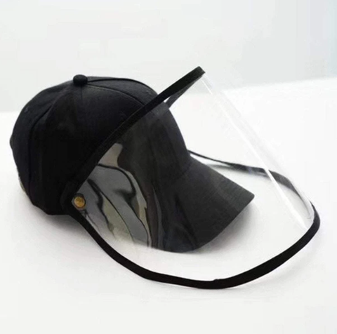 casquette avec écran facial