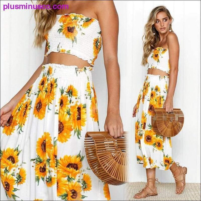 boho sunflower dress