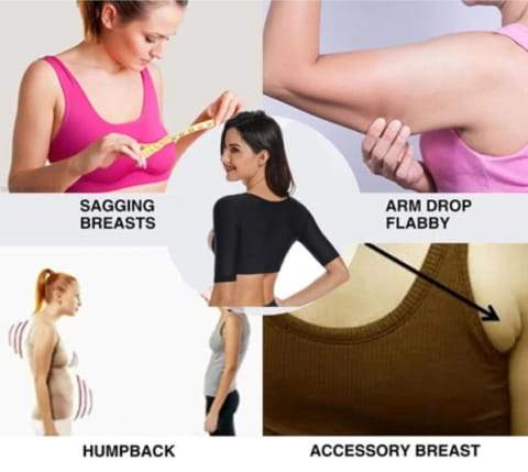 Upper Arm Compression Sleeves Post Surgery Top Body Shaper for Women 