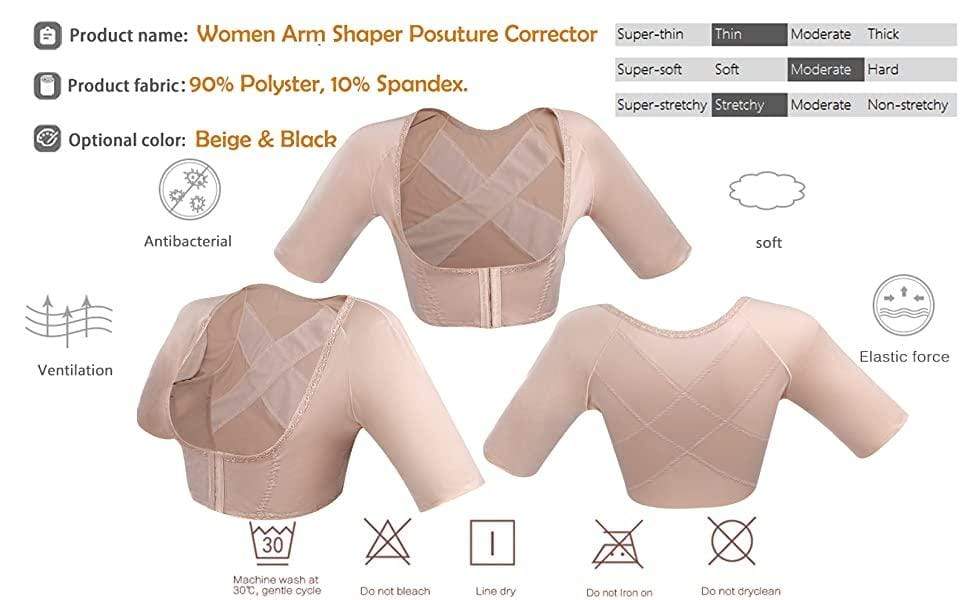 Upper Arm Compression Sleeves Post Surgery Top Body Shaper for Women 