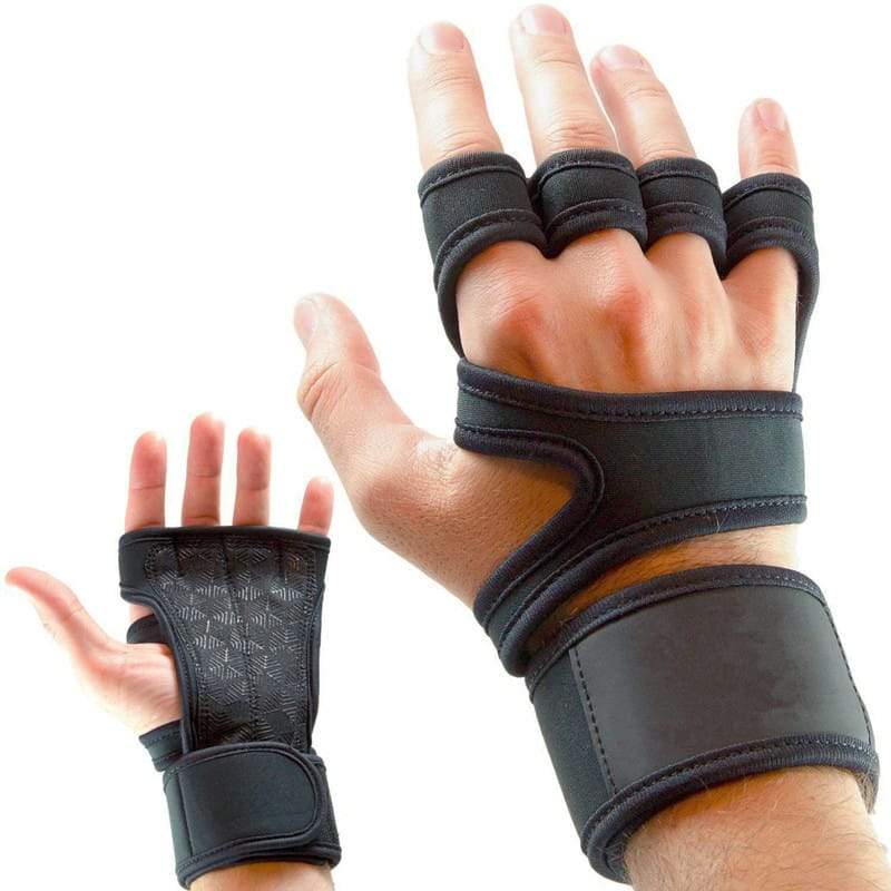 Sportovní poloprstové fitness rukavice Činka Noste vybavení na jógu