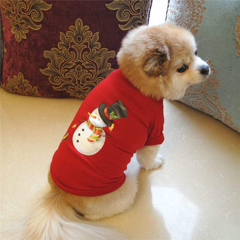Χριστουγεννιάτικα ρούχα για σκύλους Βαμβακερά ρούχα για κατοικίδια