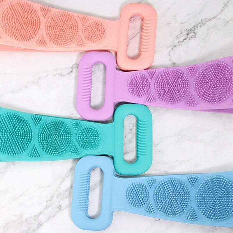 Bath Artifact Shower Silicone Body Brush Belt Exfoliating Wash