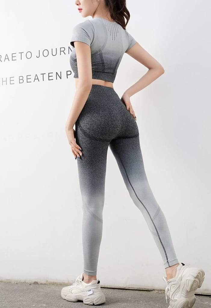 2tk/komplekt Gradient Yoga riietusülikond naiste spordivesti rinnahoidja