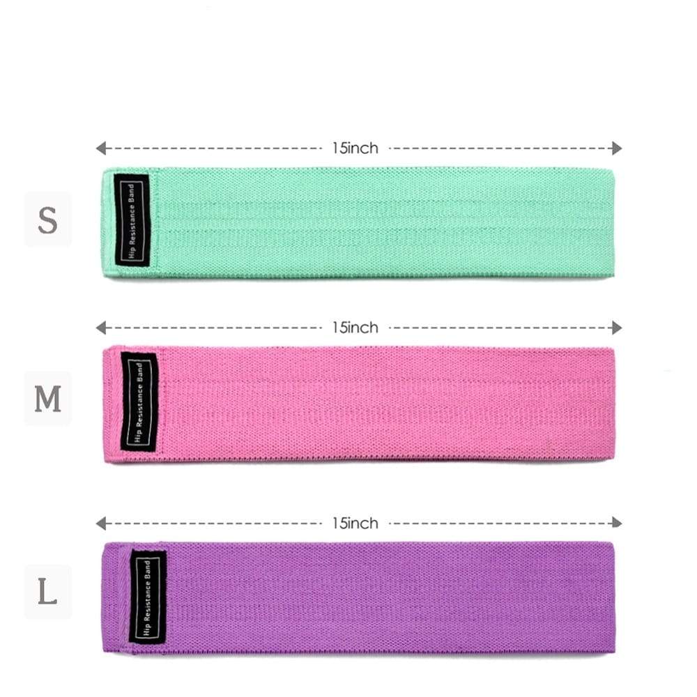 Resistance Bands 3-Piece Set Fitness Rubber Expander Elastic Band For