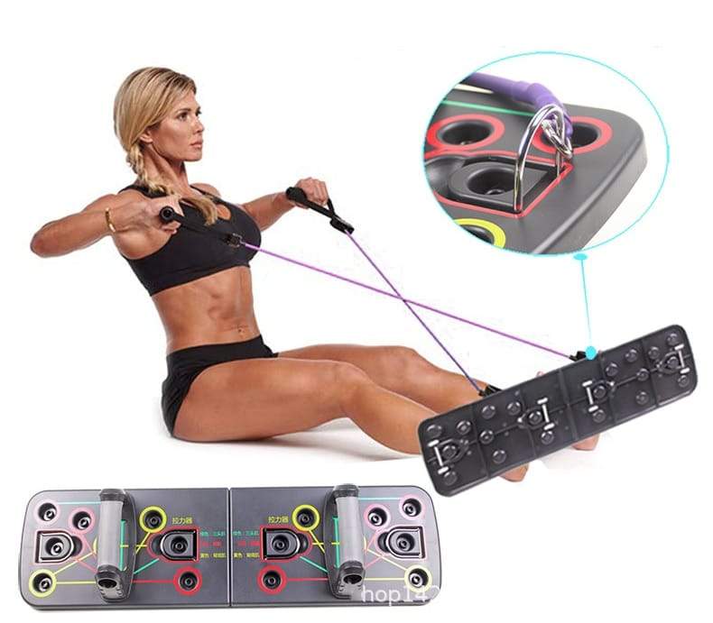 9 i 1 Push Up Board med multifunktions Body Building Fitness øvelse