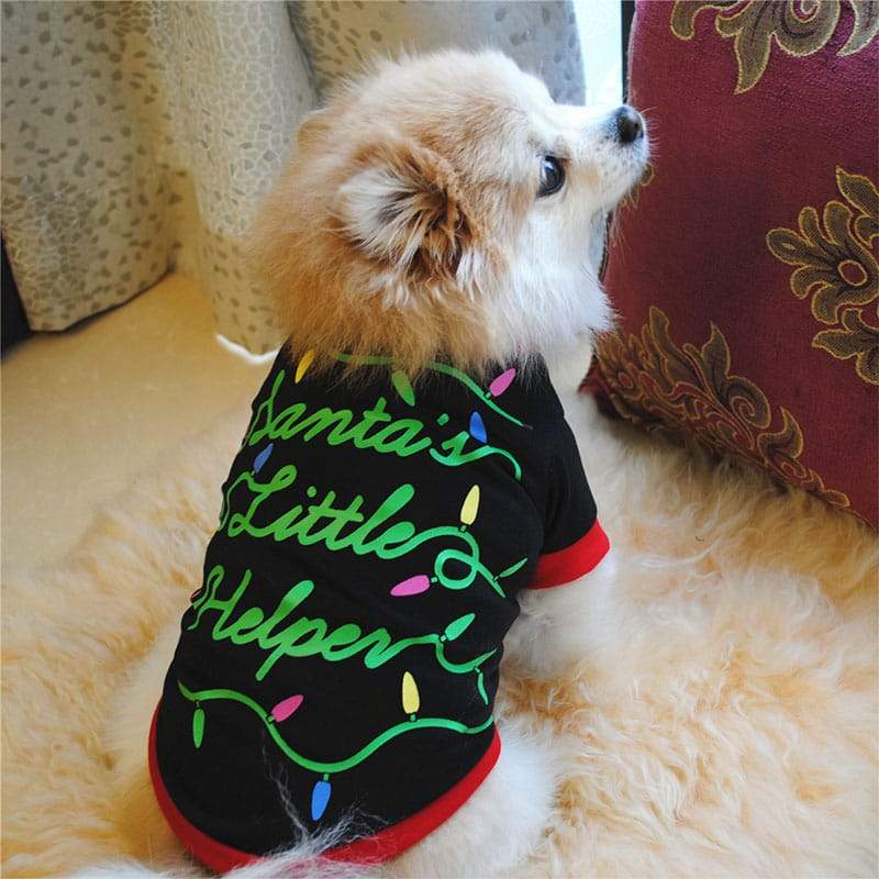 Χριστουγεννιάτικα ρούχα για σκύλους Βαμβακερά ρούχα για κατοικίδια