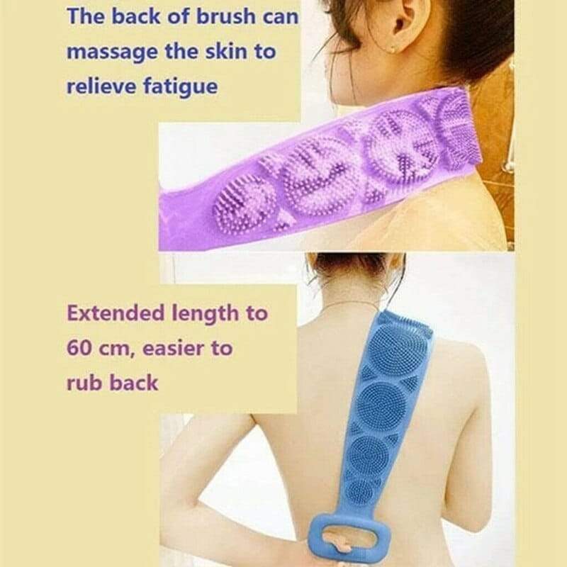 Bath Artifact Shower Silicone Body Brush Belt Exfoliating Wash