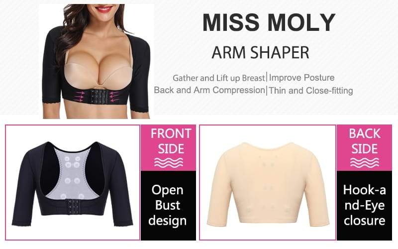 Miss Moly Women’s Shapewear Tops Slimming Arm Shapers Slim Underwear 