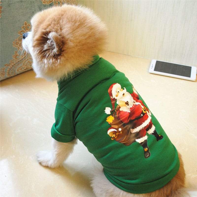 Christmas Dog Clothes Cotton Pet Clothing