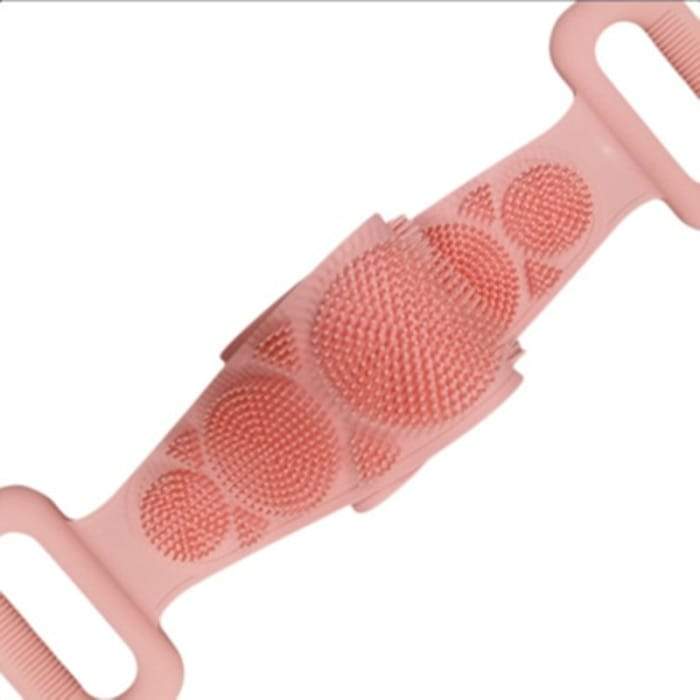 Hot Body Wash Silicone Scrubber Belt Double Side Shower Exfoliating 