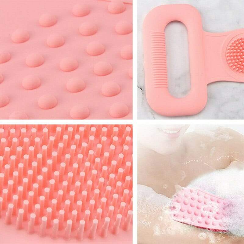 Bath Artifact Shower Silicone Body Brush Belt Exfoliating Wash