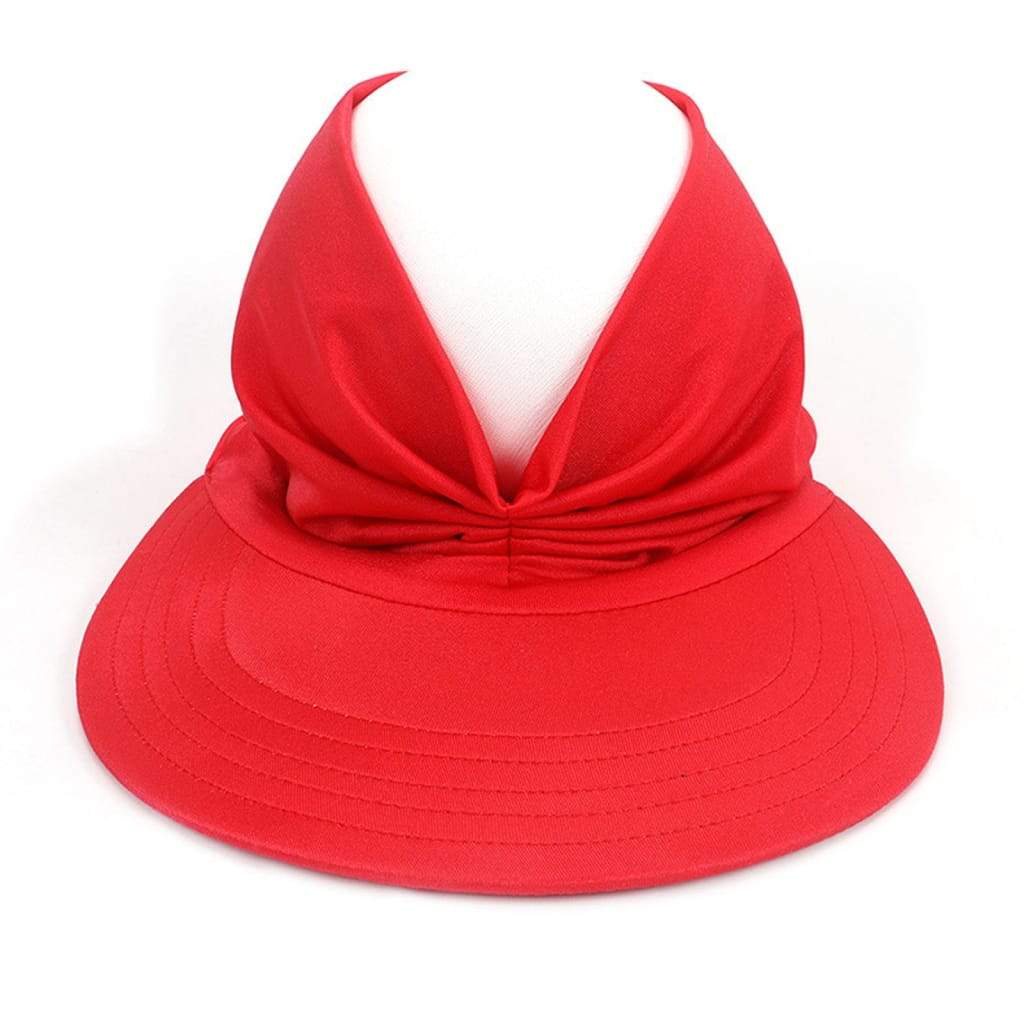 Summer Hat women’s Sun Visor Anti-ultraviolet Elastic Hollow Top