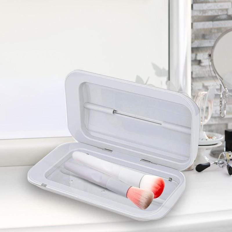 Portable Double UV Sterilizer Box Jewelry Watch Phone Cleaner 