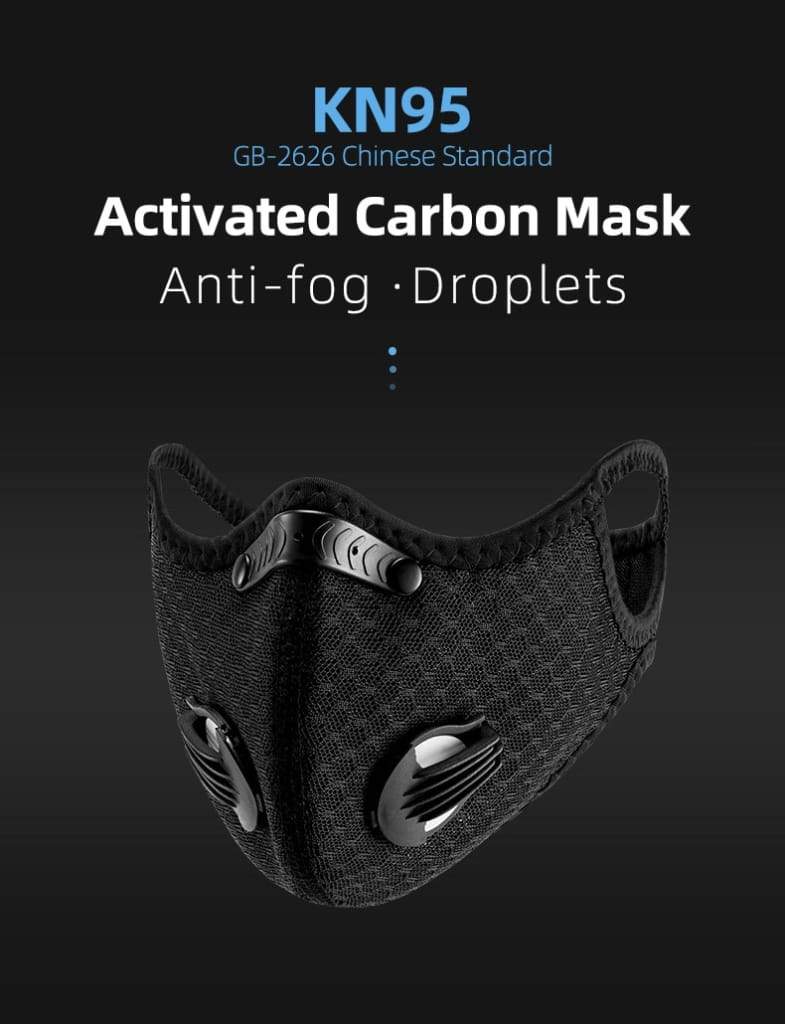 KN95 Anti-fog Breathable Dust-proof Cycling Face Mask with Respirator