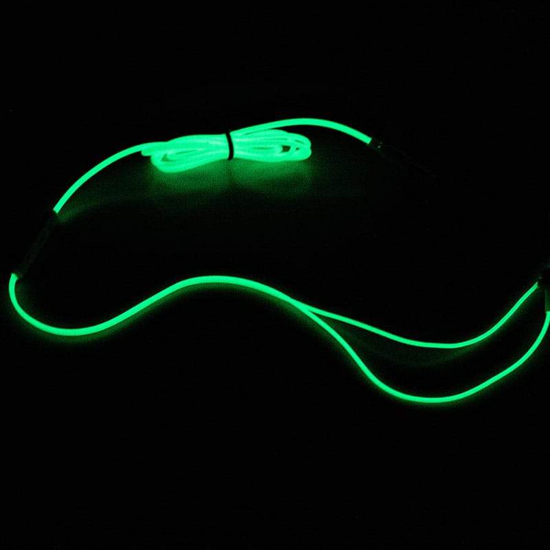 Luminous Headset 3.5mm Plug Wired Glowing Earphone with Mic Volume 