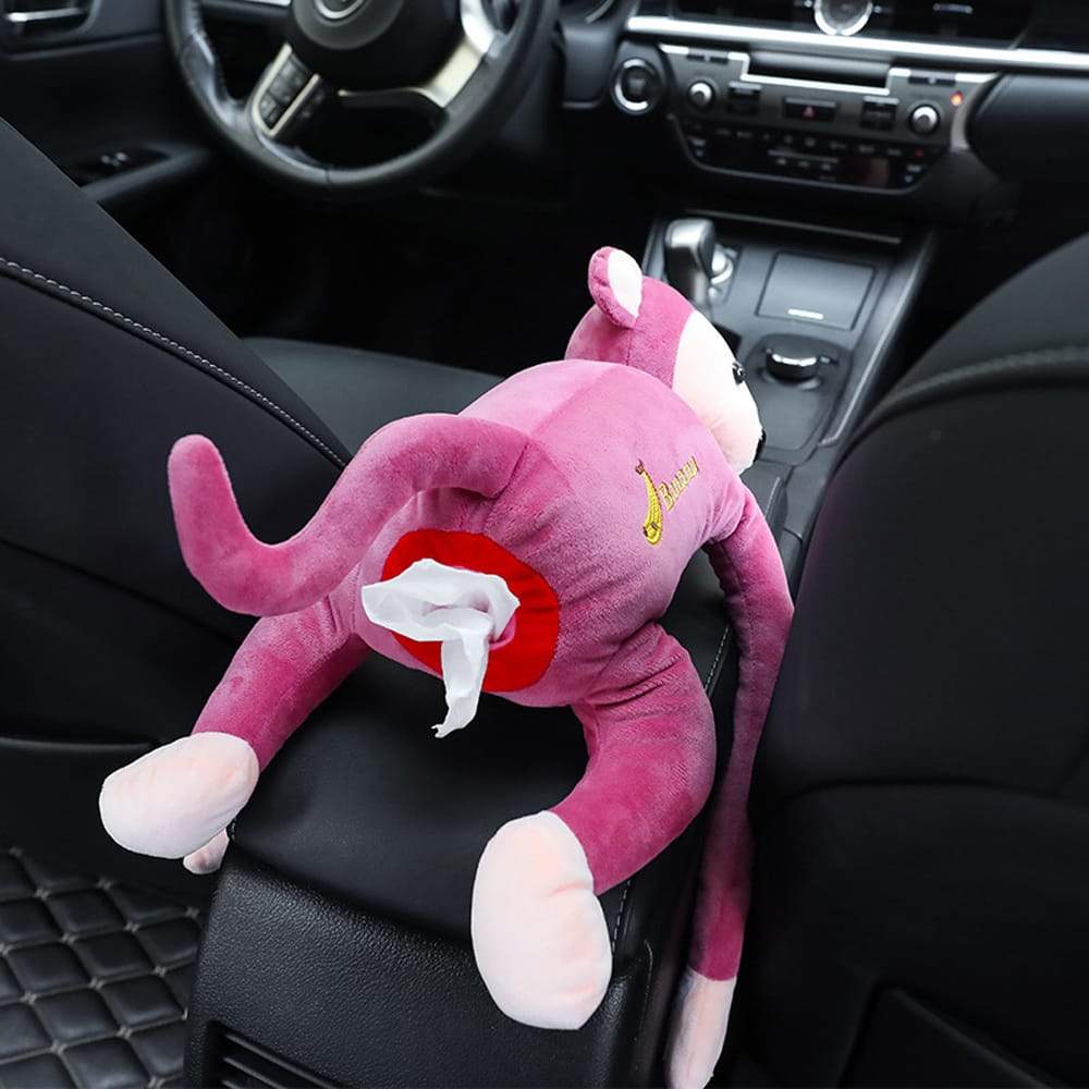 Creative Cartoon Monkey Home Office Car Hanging Paper Napkin Tissue 